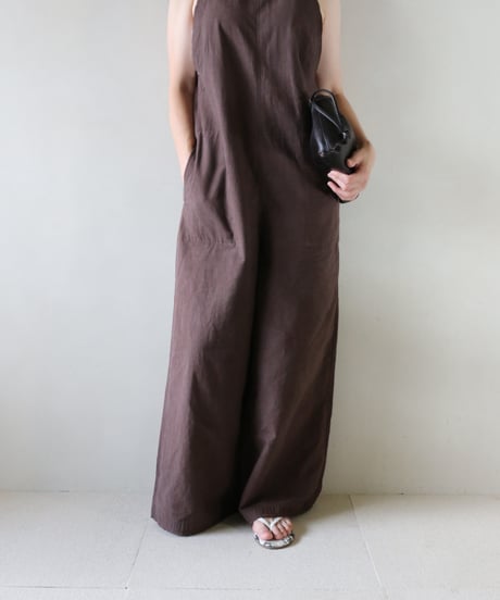 Plage Cut off アメリカンスリーブ サロペット