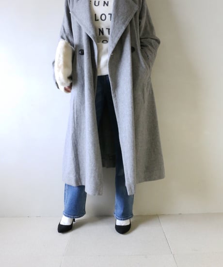 グレーWOOLトレンチコートコーデ（SACRA・Mila Owen）Set