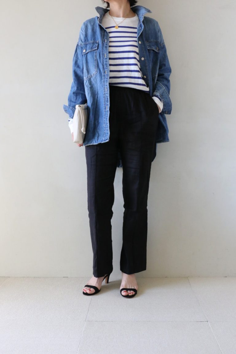 SLOBE IENA スローブイエナ　LE DENIMダンガリーシャツ ce014-53182-01b.jpg