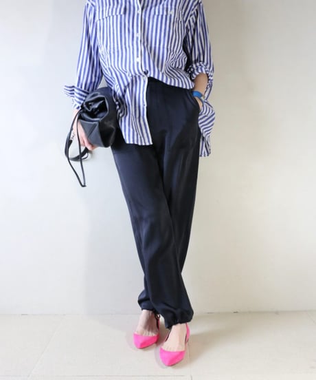 ストライプシャツ×グロッシー ベイカー 2WAY パンツコーデ（JOURNAL STANDARD relume・green label relaxing）Set