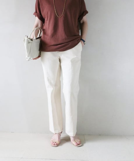 キャミ付きシアーニット×ホワイトパンツコーデ（Mila Owen・Maison IENA）Set