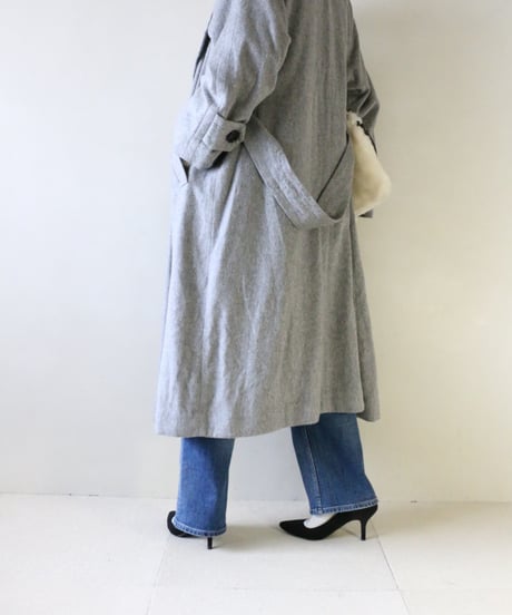 グレーWOOLトレンチコートコーデ（SACRA・Mila Owen）Set