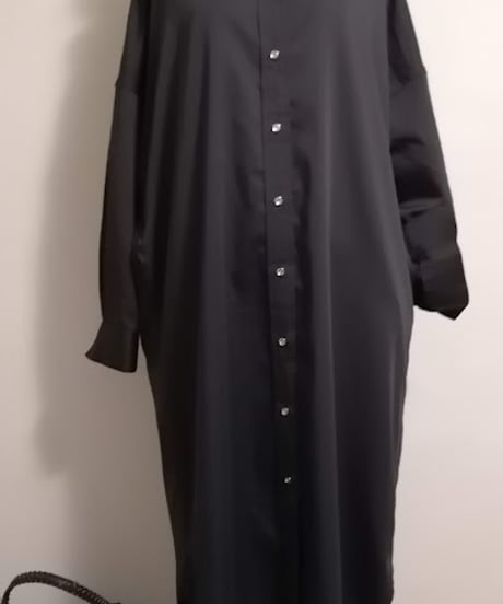 サテンBIGシャツワンピース Loungedress