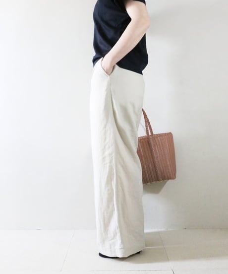 フレアスリーブカットソー×リネンレーヨンセミワイドパンツコーデ（BEAUTY&YOUTH・JOURNAL STANDARD relume）Set