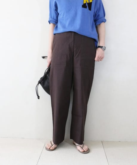 championサイドジップライトスウェット×ブラウンパンツコーデ（Champion・Ballsey）Set