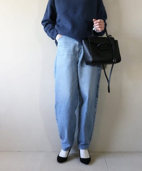 クルーネックニット×レース袖カットソーレイヤードコーデ（green label relaxing・THIRD MAGAZINE）Set