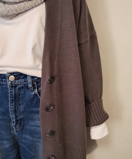 カーディガン×スヌードコーデ（uncrave・SIMPLICITE）Set