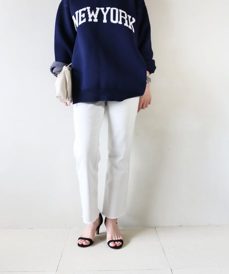 カレッジ ロゴ ニット×デニムコーデ（green label relaxing・upper hights × PARIGOT）Set