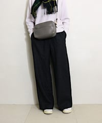 Vネックニット×ワイドパンツ×チェックストールコーデ（green label relaxing・AEWEM MATOPH・NATURAL BEAUTY BASIC）Set