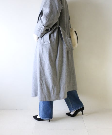 グレーWOOLトレンチコートコーデ（SACRA・Mila Owen）Set