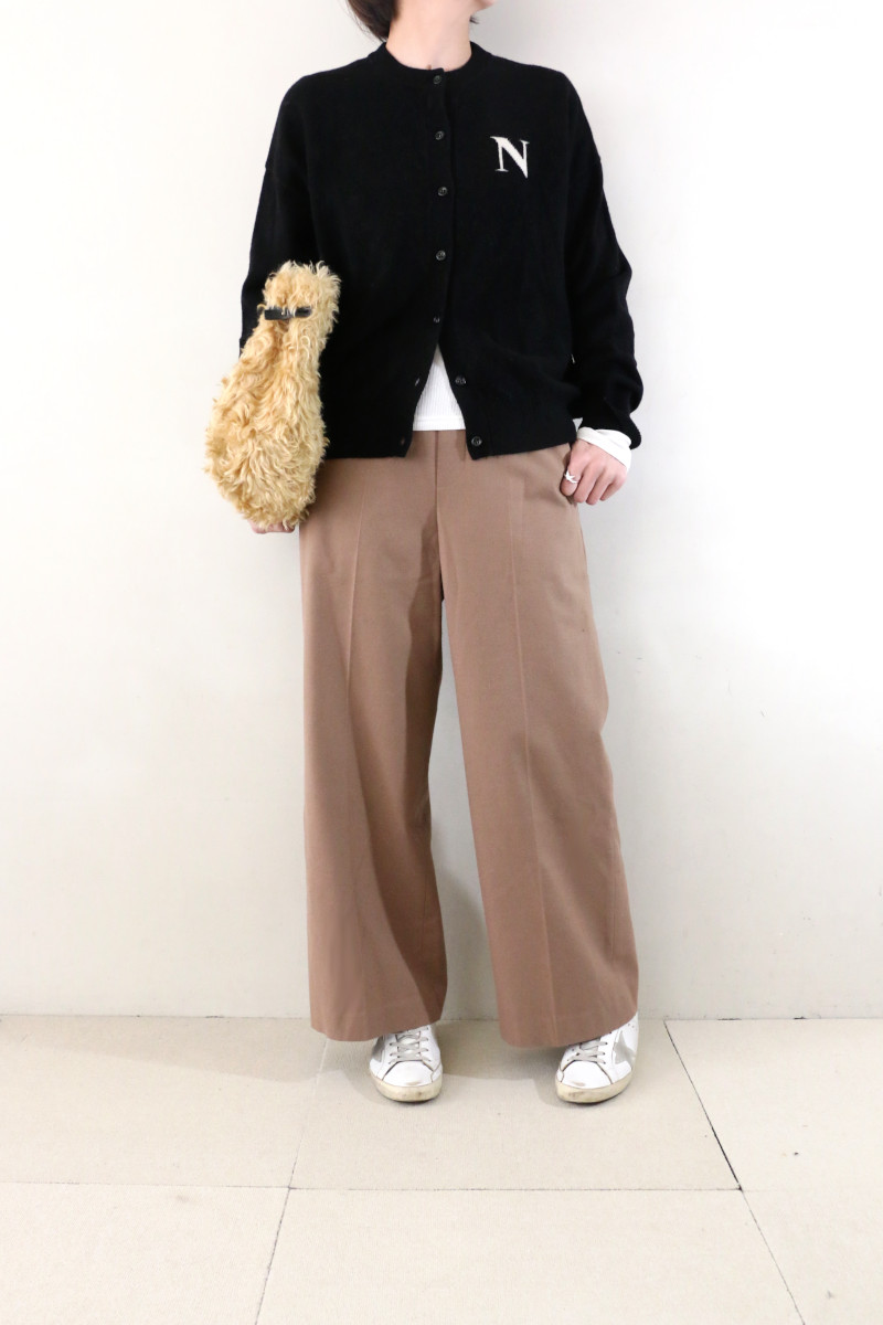 JOURNAL STANDARD インターシャニットカーディガン　クロ インターシャニットカーディガン JOURNAL STANDARD(単品