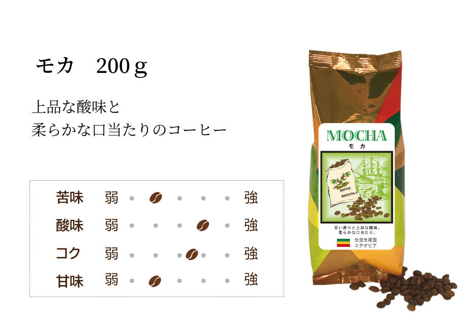 モカ モカ 200g | シーシーエスコーヒー ちはや本店