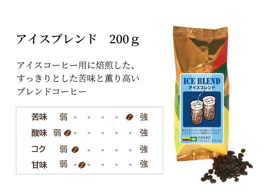 アイスブレンド 200g | シーシーエスコーヒー ちはや本店