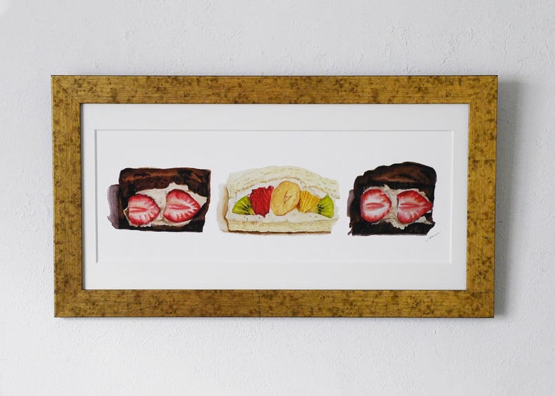 フルーツサンド / フツウ二フルウツ（250mm×500mm） | BREAD1set