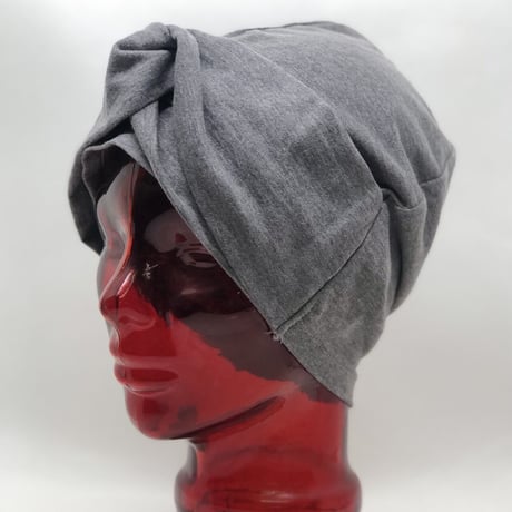 医療用ニット帽子　ターバン風ニット帽子 天竺（UV加工）女性用 レディース ケア帽子/送料無料