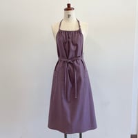 ハーフリネンキャンバスエプロン/フジ　送料無料