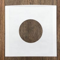 LP用紙インナースリーブ角（ホワイト/穴あり）100枚セット