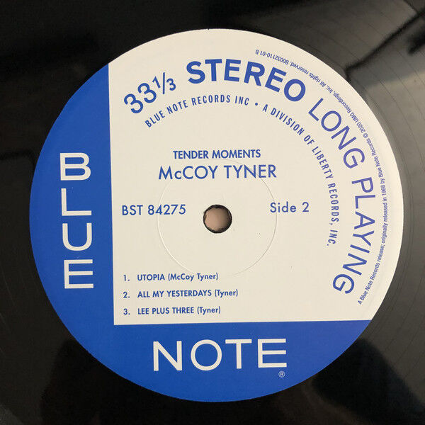 マッコイ・タイナー　テンダー・モーメンツ　トーン・ポエト　高音質・重量盤LP MCCOY TYNER - McCoy Tyner - Tender Moments LP (Tone Poet Vinyl