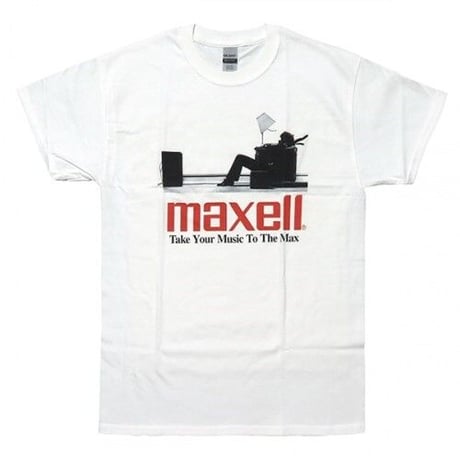 MAXELL（マクセル）カセットテープ 80Sロゴ トラヴィス・スコット/THE 1975 着用 復刻デザインTシャツ ロック tシャツ バンド tシャツ