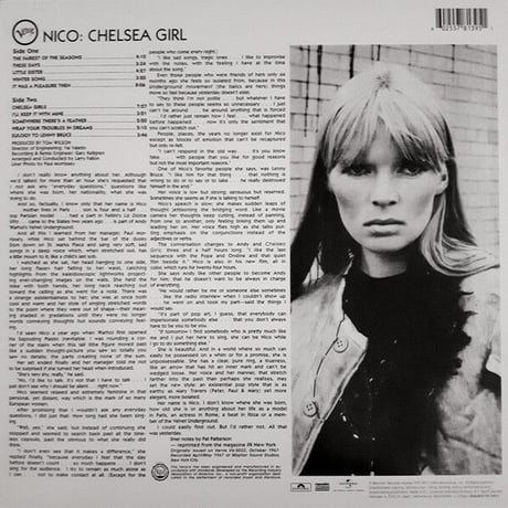 ニコ /チェルシー・ガール 新品輸入レコード