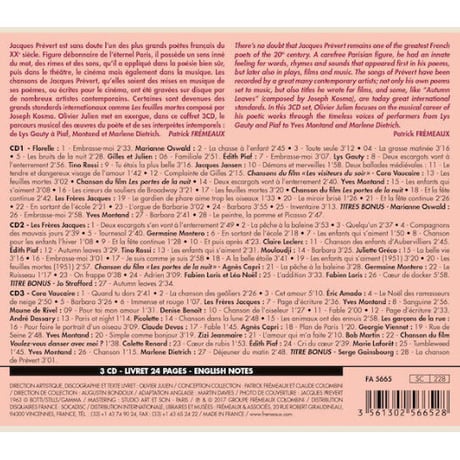 Les Chansons De Prévert 1934-1962