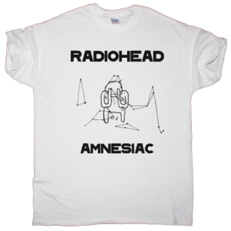 レディオヘッド RADIOHEAD -  Amnesiac  Ｔシャツ ロック tシャツ バンド tシャツ レディオヘッド tシャツ