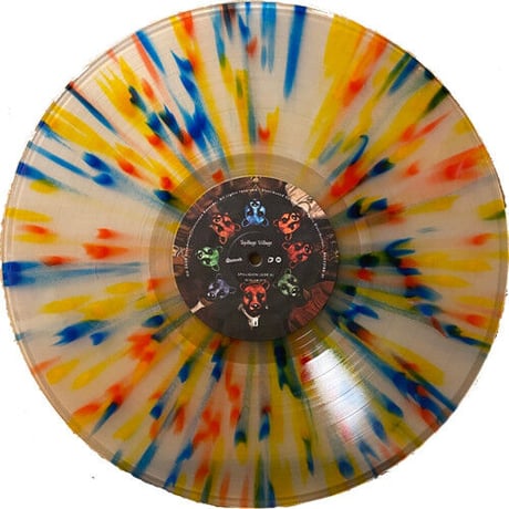 SPILLAGE VILLAGE - SPILLIGION  (Blue,Red,Yellow Splatter on Clear vinyl)