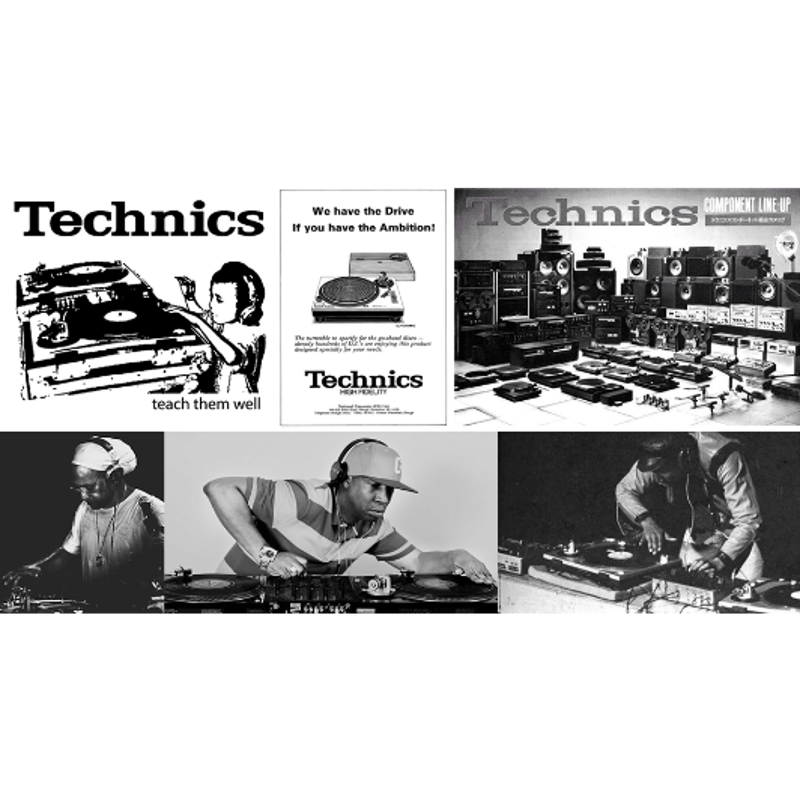 テクニクス　Technics 企業Tシャツ　Bose Apple DJ 音物系 テクニクスtシャツ TECHNICS TURNTABLE GREY テクニクスターン