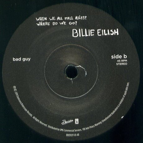 Billie Eilish ビリー・アイリッシュ- When We All Fall Asleep, Where Do We Go?( 7" Box Set）
