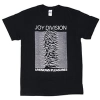 JOY DIVISION（ジョイ・ディヴィジョン） UNKNOWN PLEASURES  ポスター版デザインTシャツ #2 ロック tシャツ バンド tシャツ