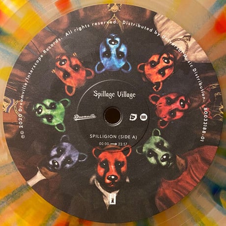 SPILLAGE VILLAGE - SPILLIGION  (Blue,Red,Yellow Splatter on Clear vinyl)