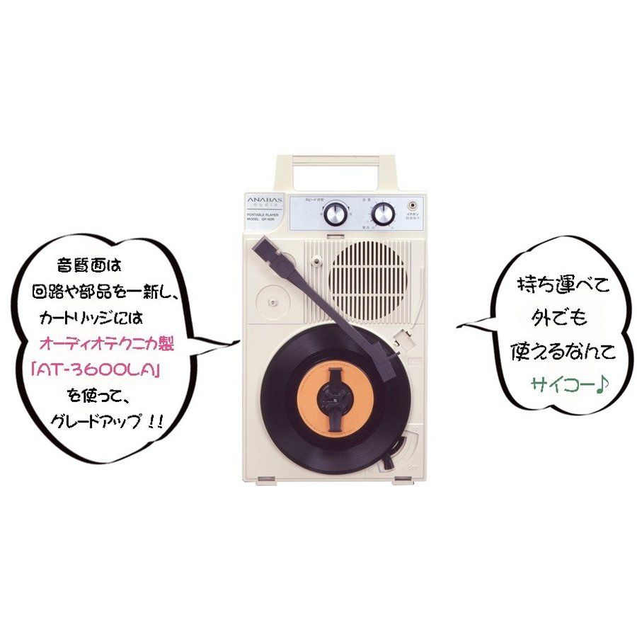 ポータブルLPプレイヤー Portable vinyl performance, perfected. 「音で遊ぶ」楽しさを