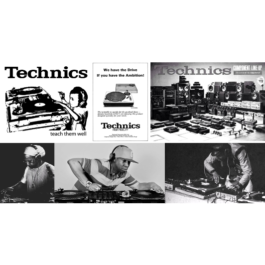 テクニクスtシャツ TECHNICS TURNTABLE WHITE テクニクスターンテーブル