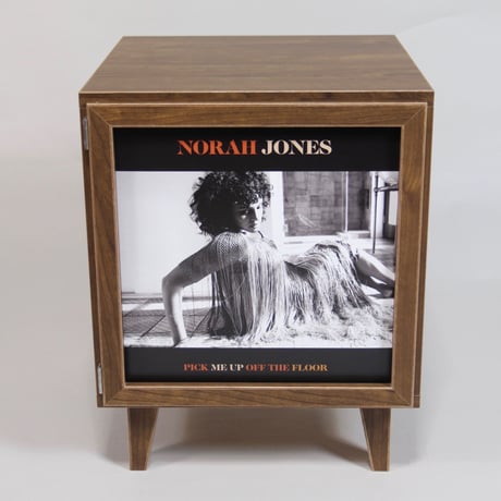 瀬戸内工芸製 Record Frame & Vinyl Storage Basic LP one box + 10インチアダプター + 7インチアダプター ウォルナット