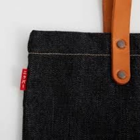 ニッパー・倉敷児島工房 ハンドメイド・レザー・ハンドル・デニム・トート