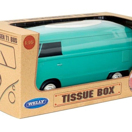 フォルクスワーゲンバス ティッシュボックス GREEN