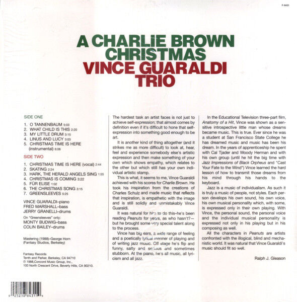 (GREEN　ヴィンス・ガラルディ・トリオ　チャーリー・ブラウン・クリスマス　RECORD...