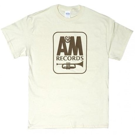 A&M RECORDS レーベルロゴTシャツ SAND