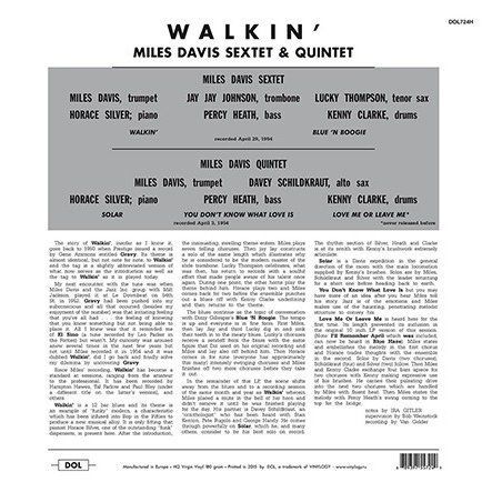 Miles Davis マイルス・デイヴィス　ウォーキン　レコード　貴重 Miles Davis All Stars = マイルス・デイヴィス – Walkin