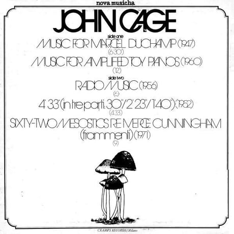 ジョンケージ  /  John Cage (White Vinyl)  新品輸入レコード