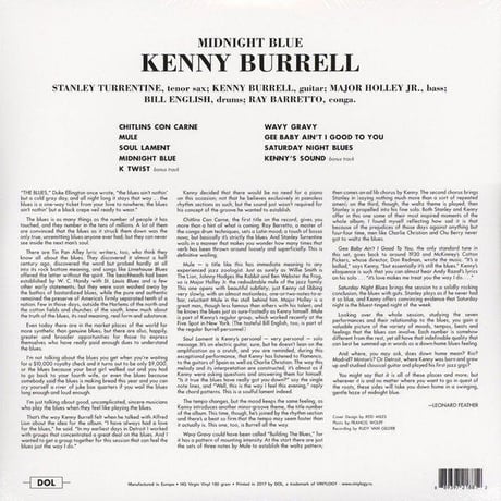 ケニー・バレル / ミッドナイト・ブルー 新品輸入レコード