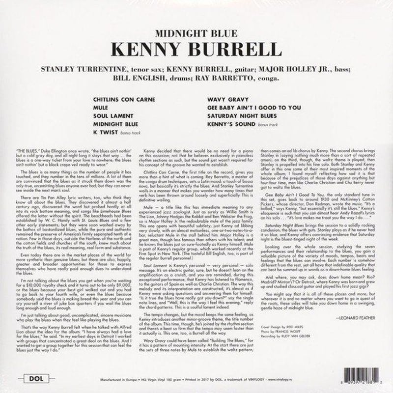 ケニー・バレル / ミッドナイト・ブルー 新品輸入レコード