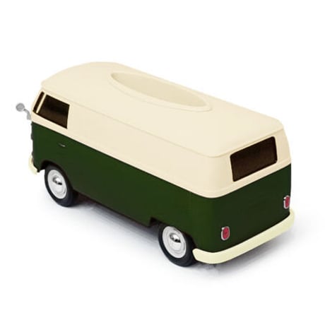 VWバス ティッシュボックス ツートーン GREEN