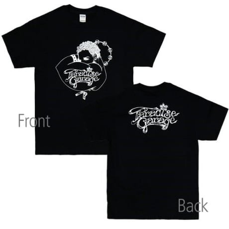 PARADISE GARAGE（パラダイス・ガラージ）BLACK両面ロゴ パラダイスガレージ tシャツ dj t