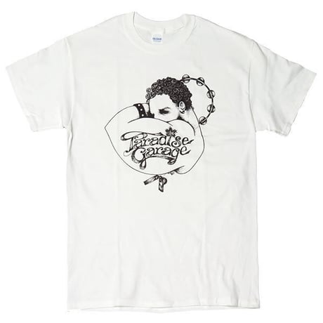 PARADISE GARAGE（パラダイス・ガラージ）WHITE両面ロゴ パラダイスガレージ tシャツ dj t