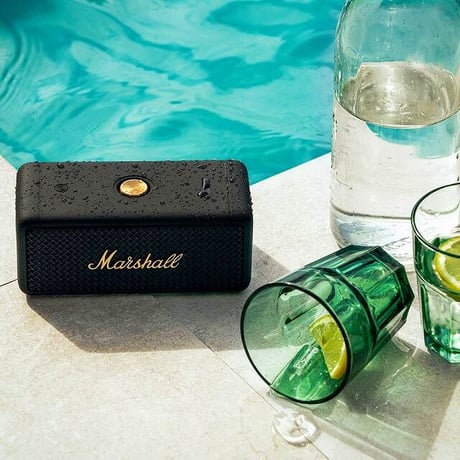Marshall Emberton Black and Brass Bluetoothスピーカー