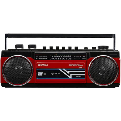 SANSUI Bluetooth搭載ラジカセ SCR-B2 RD サンスイ ラジカセ