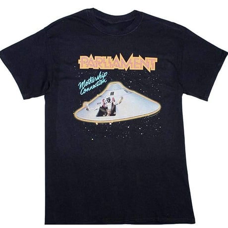 PARLIAMENT（パーラメント） MOTHERSHIP CONNECTION ジャケットデザインＴシャツ