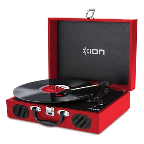 ION レコードプレーヤー VINYL TRANSPORT Red