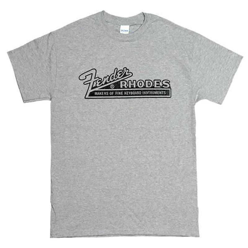 FENDER RHODES（フェンダー・ローズ） ロゴTシャツ GREY 楽器 tシャツ